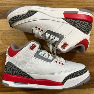 Air Jordan 3 Retro Fire Red Size 4.5Y Women’s 6